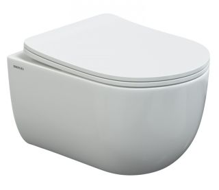 Подвесной унитаз Berges Ventas Rimless 082135 сиденье дюропласт Ventas Slim SO белый